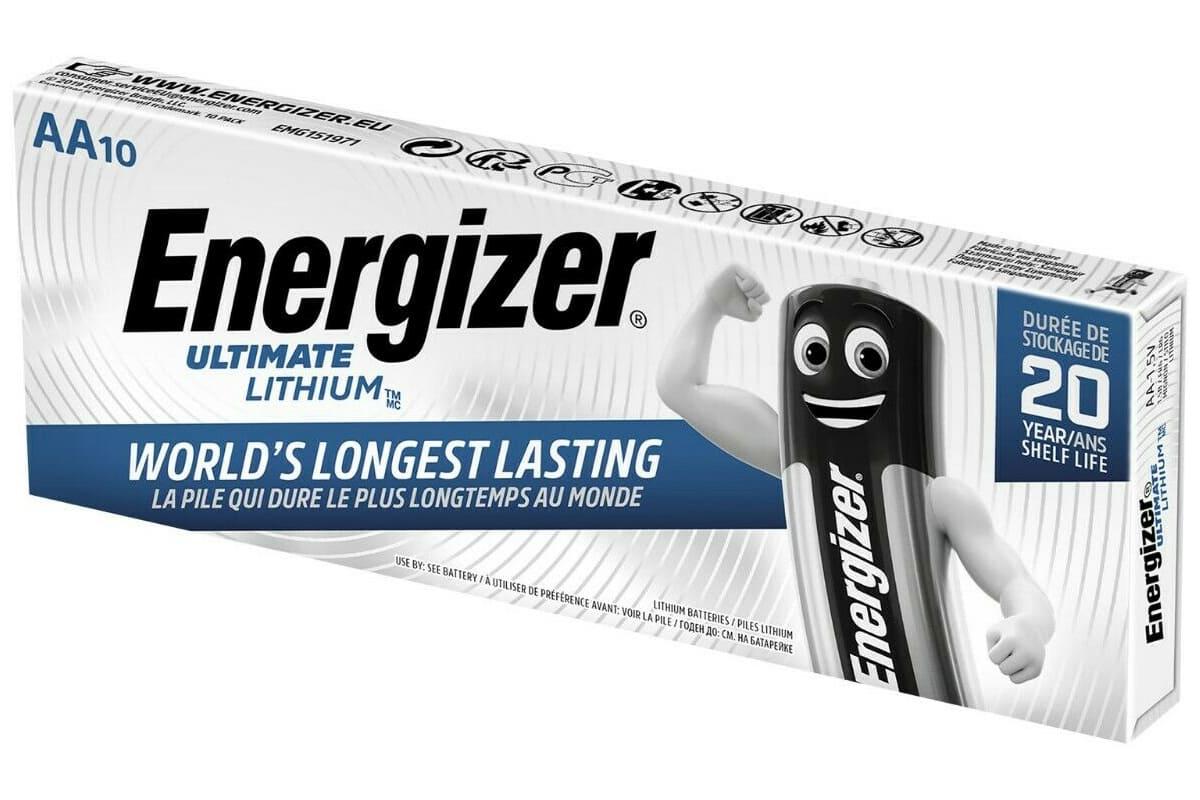 Mignon Batterie Energizer L91 Ultimate Lithium AA 10er Pack FR6 LR6 kompatibel